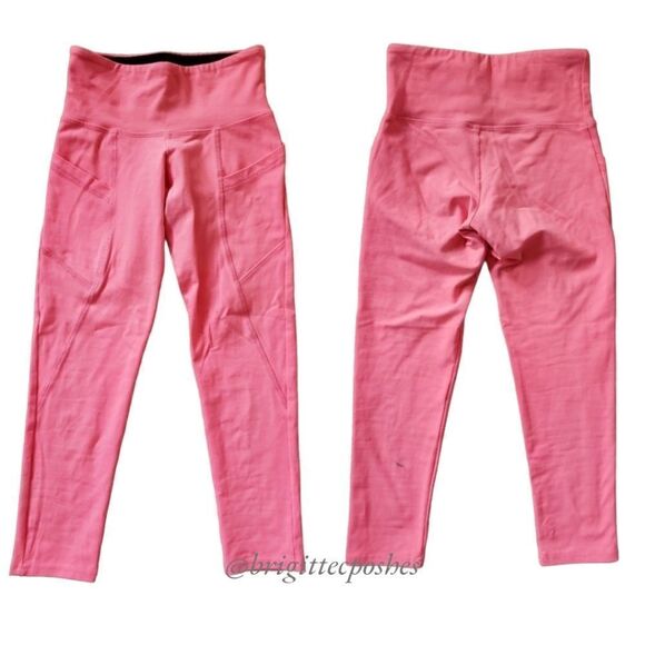 FLYWHEEL Cropped Salmon Leggings  - Picture 2 of 8